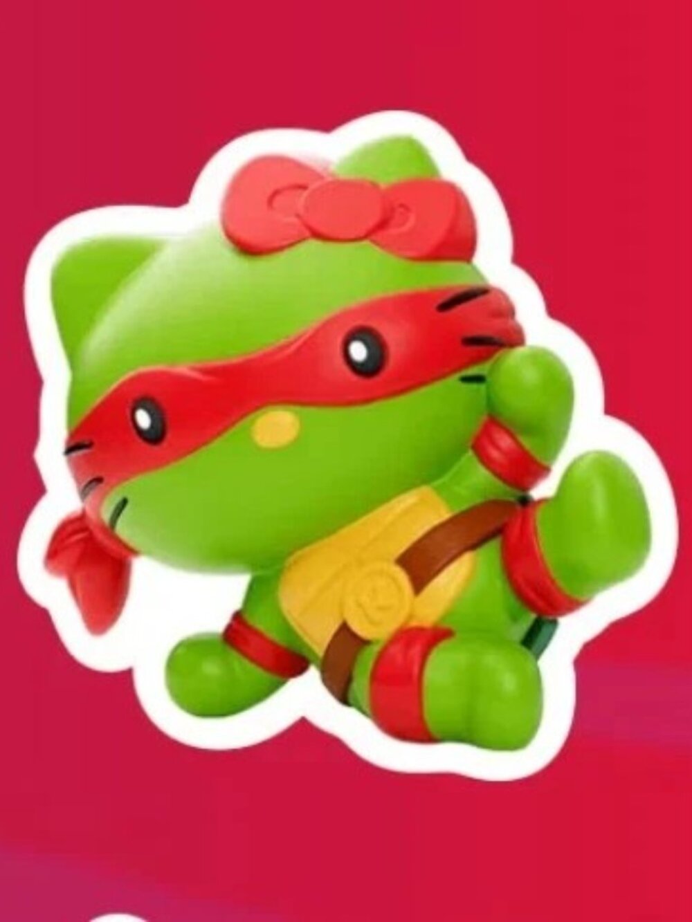 Hello Kitty x Raphael Green Figure